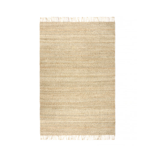 Solid Reversible Natural Jute Rug, Rio