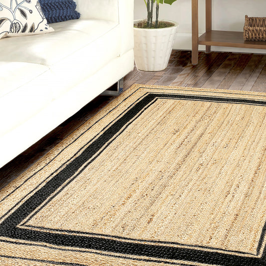 Natural Jute Racetrack Rug, Oso