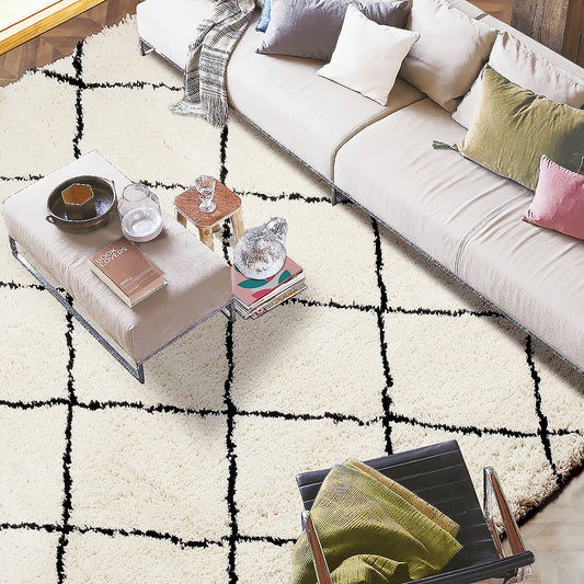 Luxury Moroccan High Pile Shaggy Rug, Antora