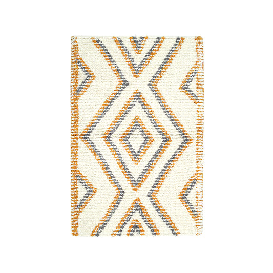 Textured Diamond Bath Rug Yellow, Colorado